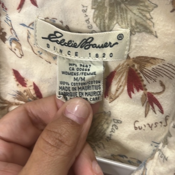 Eddie Bauer women’s flannel pajama top Medium - Picture 2 of 5